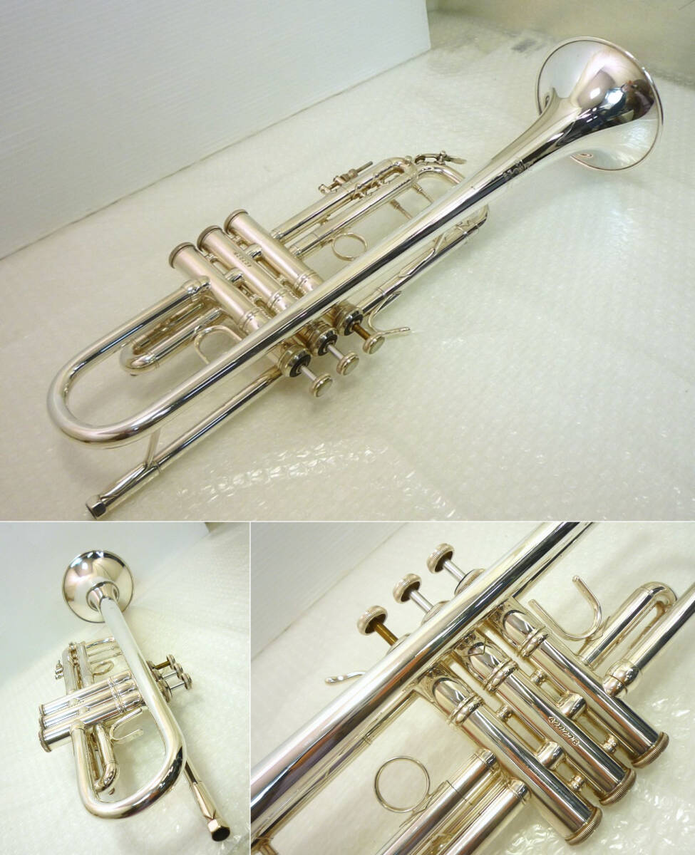トランペット バック ストラディバリウス ケース付 Bach Stradivarius 37G ワンオーナー シリアル427278 白蝶貝 ELKHART エルクハート 必見